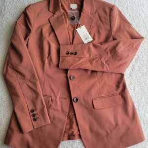 Blush Open Front Work Short Blazer